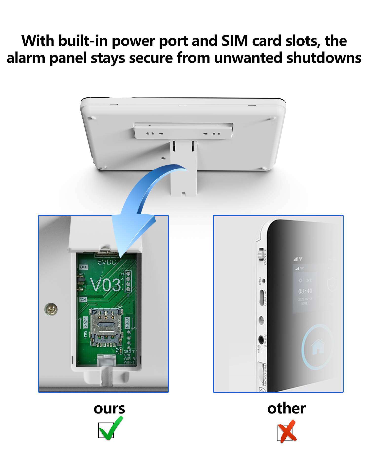 Wholesale Tuya smart alarm touch panels (5)