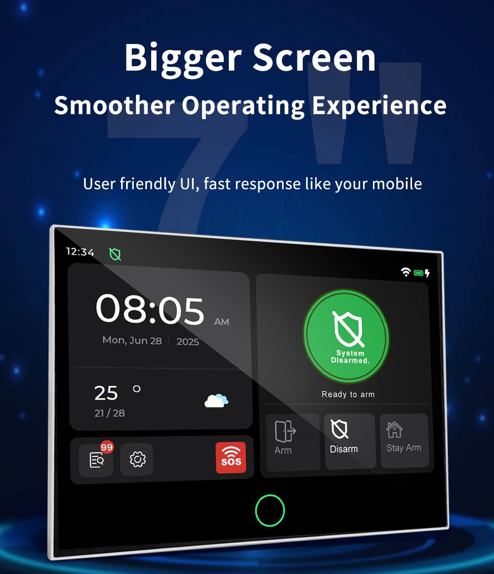 Smart home security system Tuya touch keypad (2)