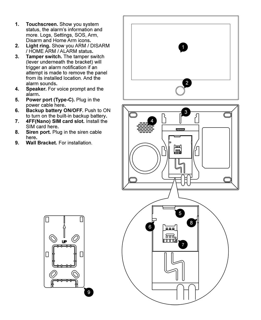 Smart home security system Tuya touch keypad (12)