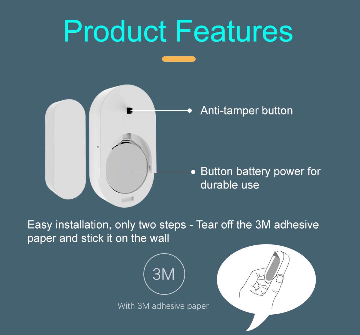 Bulk 433MHz wireless door alarms (6)