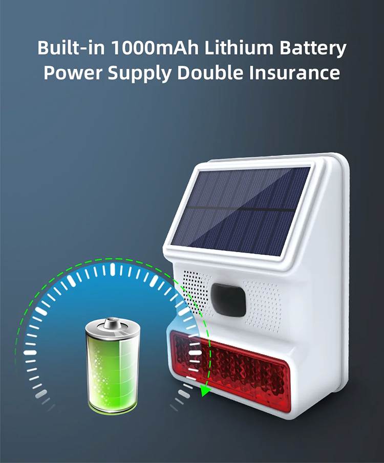 433MHz solar alarm factory China (10)